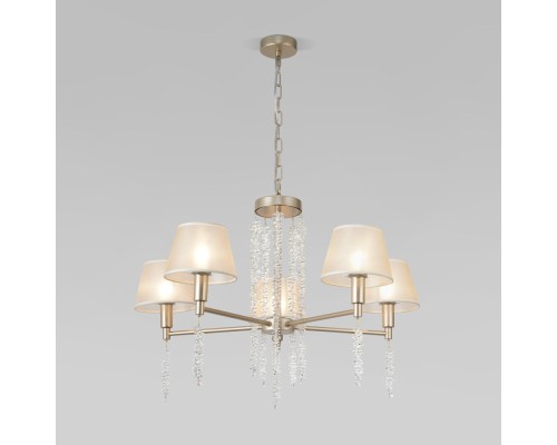 Подвесная люстра Charuel 60148/5 матовое золото Eurosvet