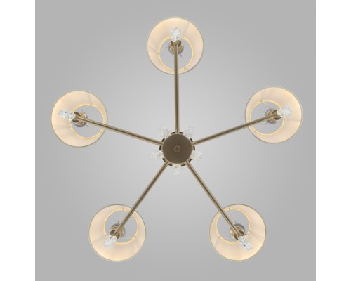 Подвесная люстра Charuel 60148/5 матовое золото Eurosvet