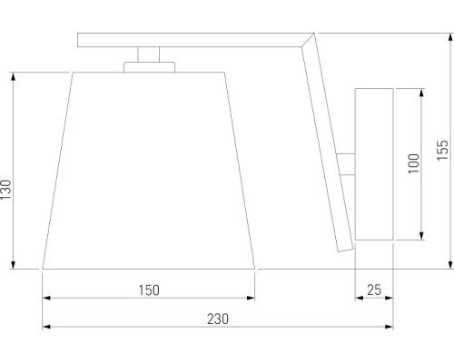 Бра Ozark 60149/1 латунь Eurosvet