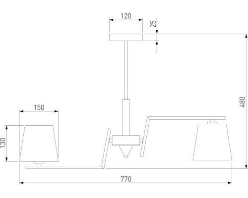 Потолочная люстра Ozark 60149/8 латунь Eurosvet
