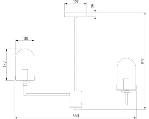 Потолочная люстра Pluto 60156/6 хром Eurosvet