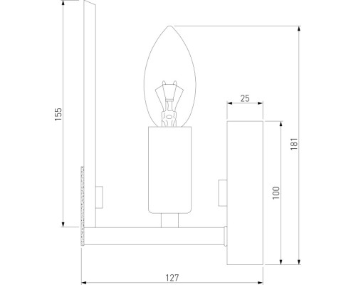 Бра Marble 60158/1 латунь Eurosvet