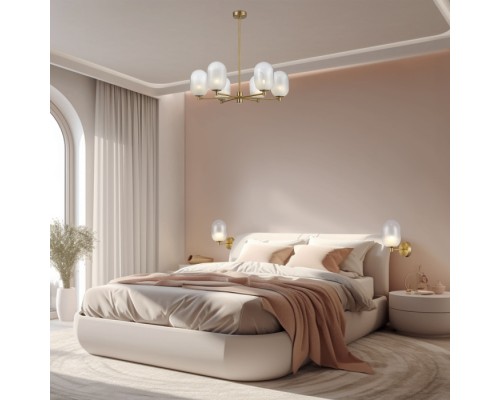 Потолочная люстра Loona 60161/6 латунь Eurosvet