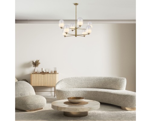Потолочная люстра Loona 60161/8 латунь Eurosvet