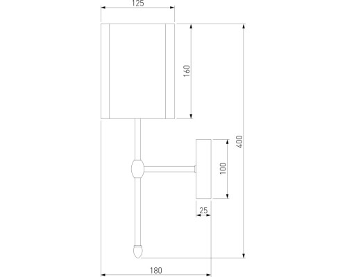 Бра Notturno 60162/1 черный Eurosvet