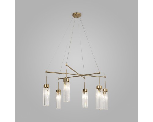 Подвесная люстра Gilian 60163/6 латунь Eurosvet