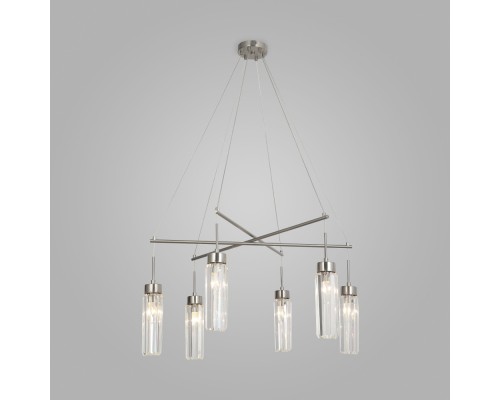 Подвесная люстра Gilian 60163/6 никель Eurosvet