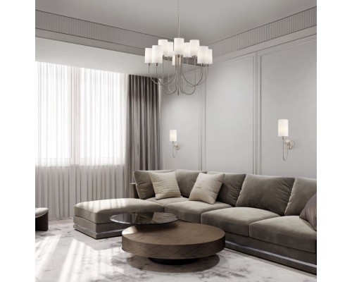 Подвесная люстра Abbey 60164/10 никель Eurosvet