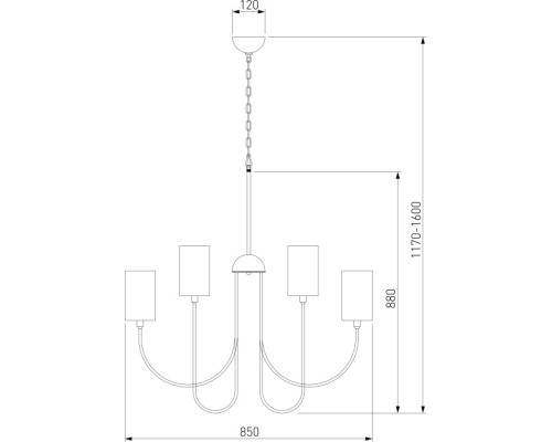 Подвесная люстра Abbey 60164/10 черный Eurosvet