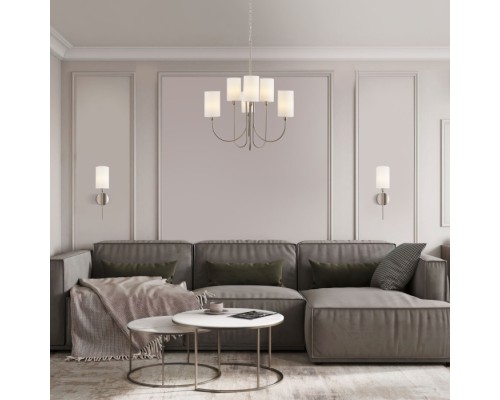 Подвесная люстра Abbey 60164/6 никель Eurosvet