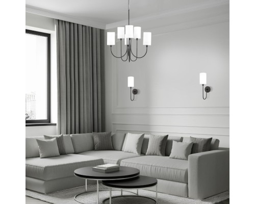 Подвесная люстра Abbey 60164/6 черный Eurosvet