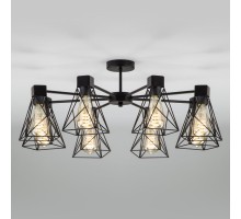 Потолочная люстра Trappola 70107/8 черный Eurosvet