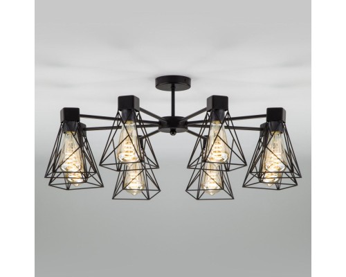 Потолочная люстра Trappola 70107/8 черный Eurosvet