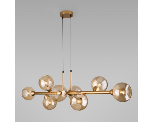 Подвесной светильник Roger 70113/8 янтарный Eurosvet