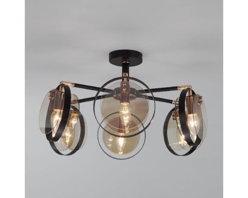 Потолочная люстра Gallo 70121/6 черный Eurosvet