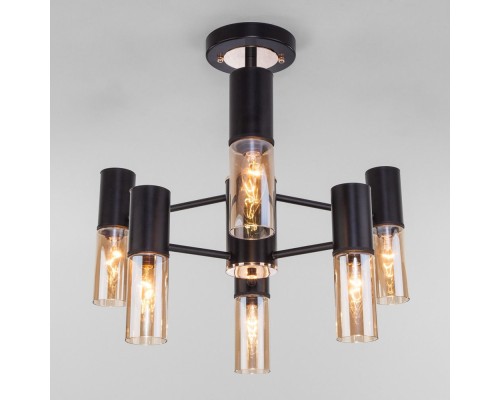Потолочная люстра Tesoro 70125/6 черный Eurosvet