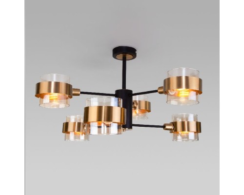 Потолочная люстра 70127/6 черный Eurosvet