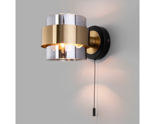 Бра Arcada 70127/1 черный/ дымчатый Eurosvet