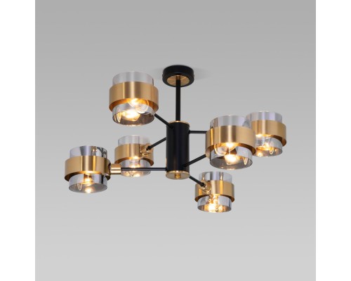 Потолочная люстра Arcada 70127/6 черный/дымчатый Eurosvet