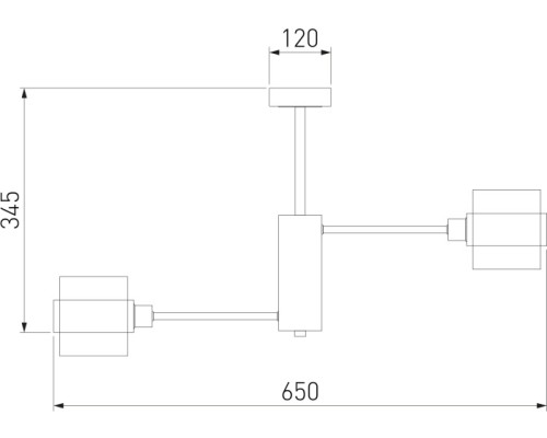Потолочная люстра Arcada 70127/6 черный/дымчатый Eurosvet