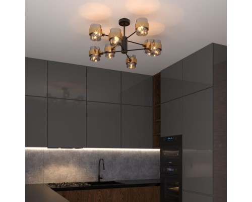 Потолочная люстра Arcada 70127/8 черный/дымчатый Eurosvet