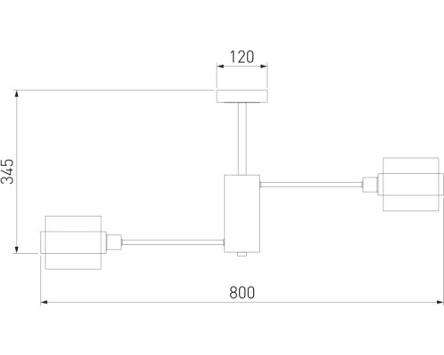 Потолочная люстра Arcada 70127/8 черный/дымчатый Eurosvet
