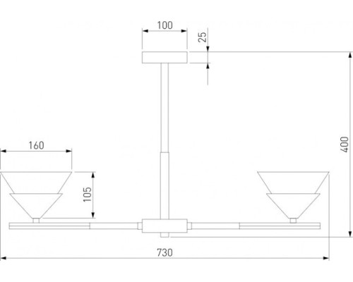 Потолочная люстра Rylee 70138/6 хром Eurosvet