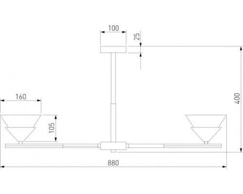 Потолочная люстра Rylee 70138/8 хром Eurosvet