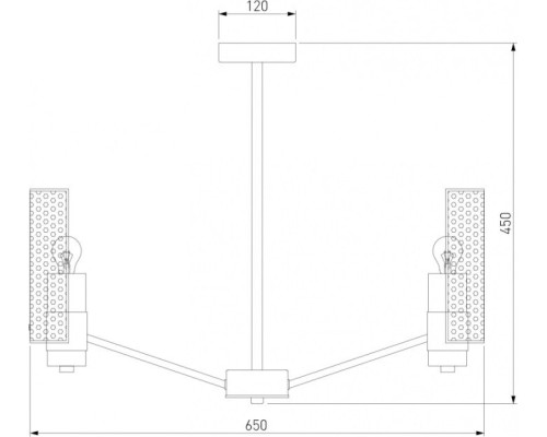 Потолочная люстра Grino 70139/6 никель Eurosvet
