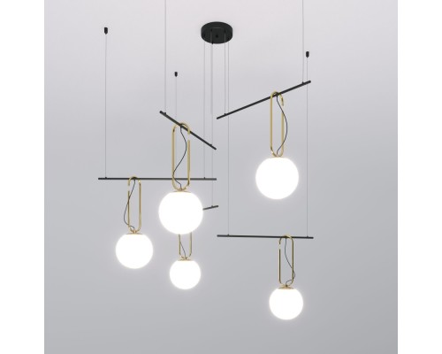 Подвесной светильник Riche 70143/5 черный Eurosvet