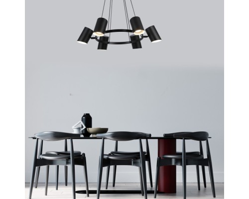 Подвесной светильник Splay 70147/6 черный Eurosvet