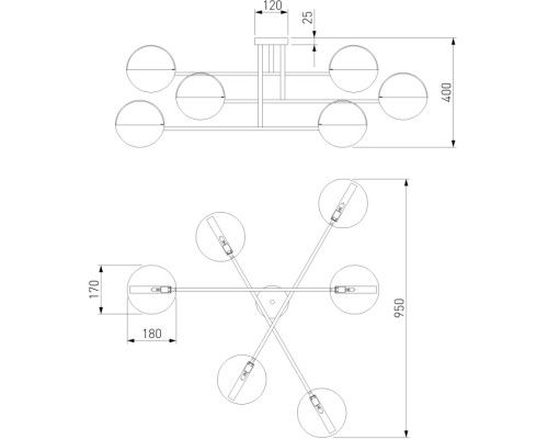 Потолочная люстра Grazia 70148/6 золото Eurosvet