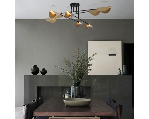 Потолочная люстра Grazia 70148/8 черный/золото Eurosvet