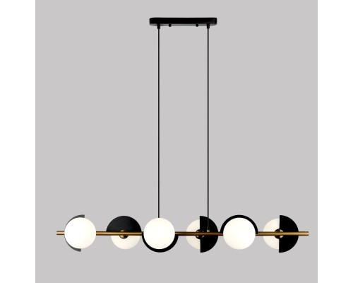 Подвесной светильник Moity 70149/6 черный/латунь Eurosvet