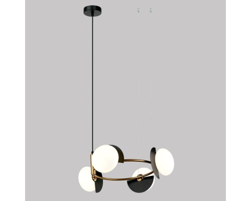Подвесной светильник Moity 70150/4 черный/латунь Eurosvet