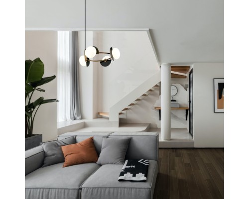 Подвесной светильник Moity 70150/4 черный/латунь Eurosvet