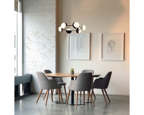 Подвесной светильник Moity 70150/6 черный/латунь Eurosvet