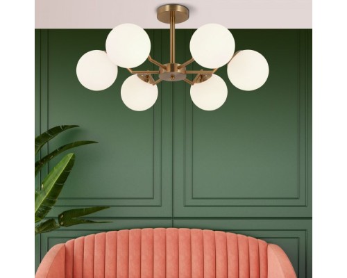 Потолочная люстра Frost 70154/6 латунь Eurosvet