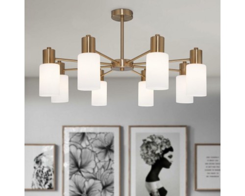 Потолочная люстра Vegga 70160/12 латунь Eurosvet