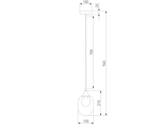 Подвесной светильник Spritz 70216/1 латунь Eurosvet