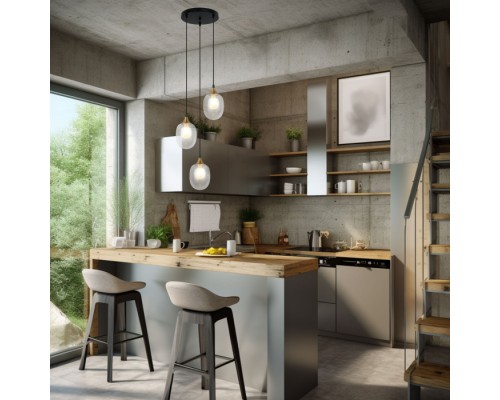 Подвесной светильник Spritz 70216/3 латунь Eurosvet