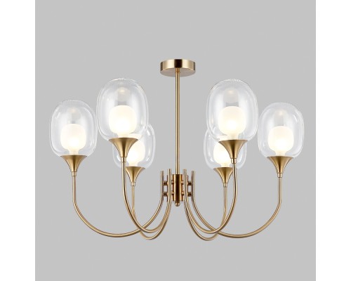 Потолочная люстра Spritz 70217/6 латунь Eurosvet