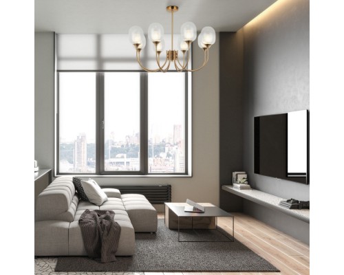 Потолочная люстра Spritz 70217/8 латунь Eurosvet