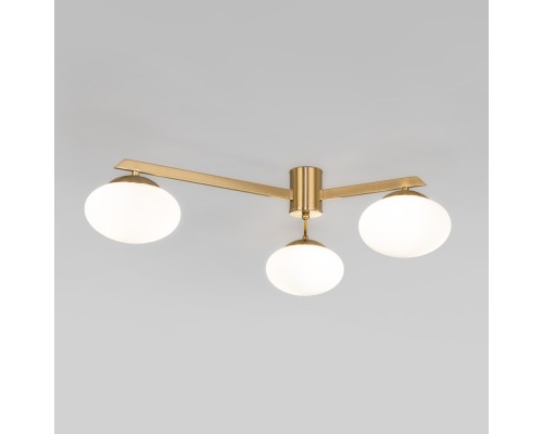 Потолочная люстра Opaline 70220/3 латунь Eurosvet