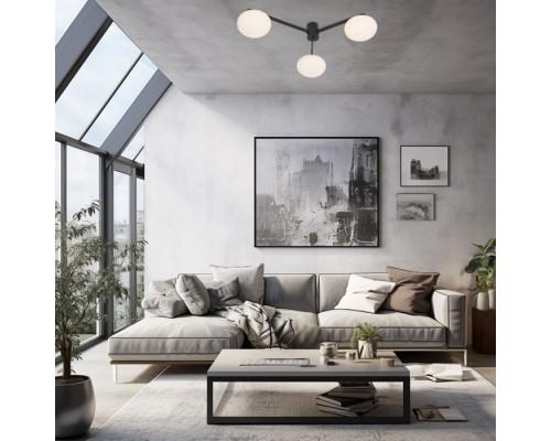 Потолочная люстра Opaline 70220/3 черный Eurosvet