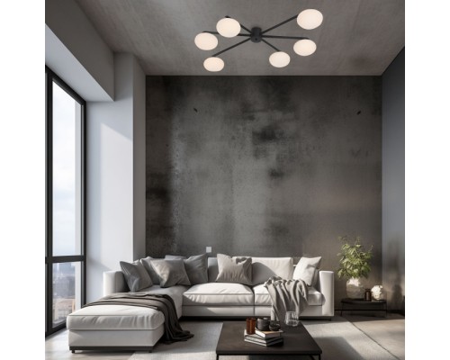 Потолочная люстра Opaline 70220/6 черный Eurosvet