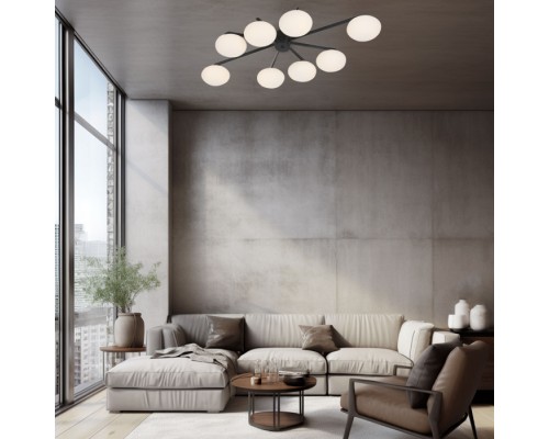 Потолочная люстра Opaline 70220/8 черный Eurosvet