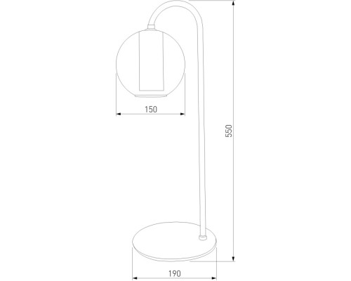 Интерьерная настольная лампа Cobble 80508/1 дымчатый Eurosvet
