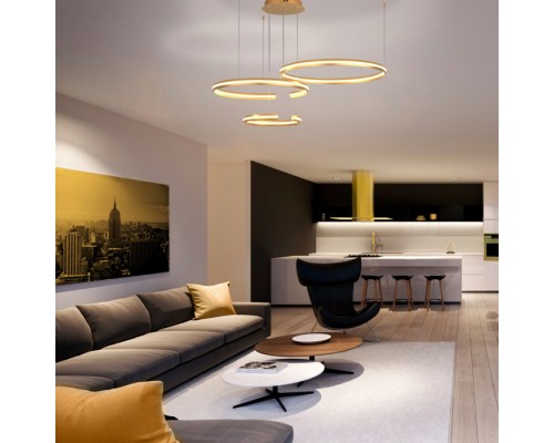 Подвесной светильник Gap 90180/3 золото Eurosvet