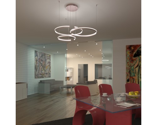 Подвесной светильник Gap 90180/3 сатин-никель Eurosvet